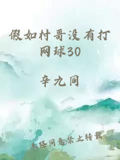 假如村哥没有打网球30