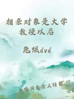 相亲对象是大学教授以后